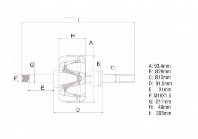 ROTOR DO ALTERNADOR